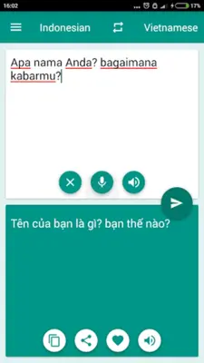 Indonesian-Vietnamese Translat android App screenshot 1