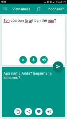 Indonesian-Vietnamese Translat android App screenshot 2